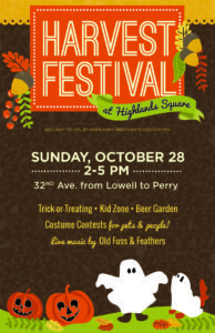 harvest festival, Sunday, October 28, 2-5pm